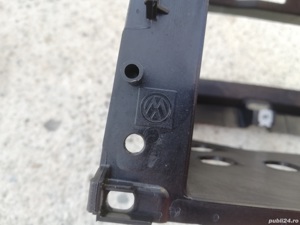 rama suport navigatie radio CD climatronic panou comanda AC vw polo 6R - imagine 5