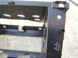 rama suport navigatie radio CD climatronic panou comanda AC vw polo 6R - imagine 8