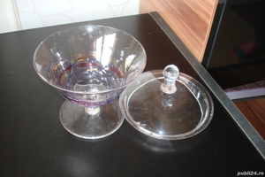 Set pahare de tuica si bomboniera sticla - imagine 3