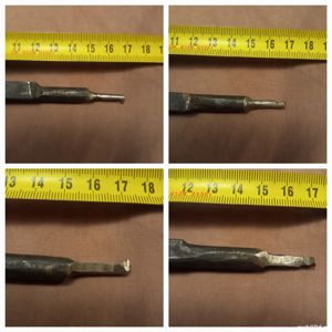 Cutit strung cu taiere la ambele capete otel de calitate  - imagine 8