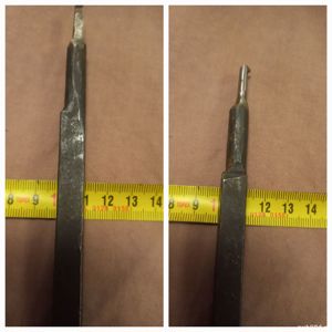 Cutit strung cu taiere la ambele capete otel de calitate  - imagine 7