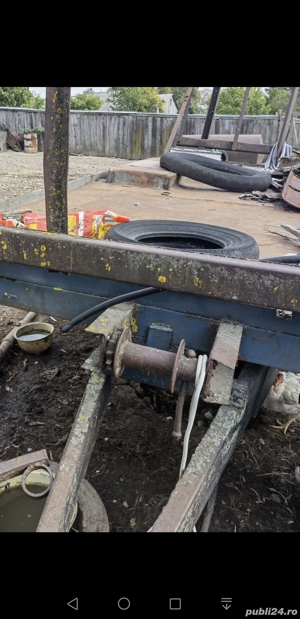 Vând remorcă pe o axă pentru transport fân, bălți etc...  - imagine 2