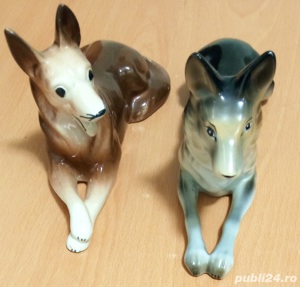 Vand 2 Bibelouri Caini,din portelan,40 Lei BUCATA - imagine 9