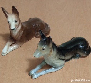 Vand 2 Bibelouri Caini,din portelan,40 Lei BUCATA - imagine 4