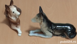 Vand 2 Bibelouri Caini,din portelan,40 Lei BUCATA - imagine 5