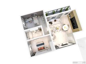 Apartament  2 camere + birou - imagine 3