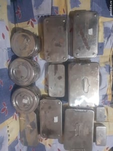 cutii de inox și ustensile  - imagine 2