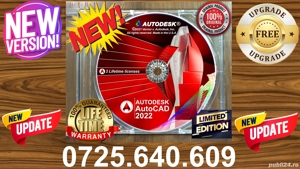 Autodesk AutoCAD 2022 Update   Upgrade 2024 FREE  -Lifetime 3 Licenses ( Permanenta } Pentru 3 PC ur