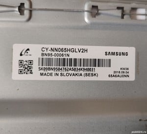 Dispensor lumina led filtru display SAMSUNG 65inch 163cm 164cm UE65NU UE65KU UE65MU - imagine 2