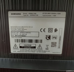 Dispensor lumina led filtru display SAMSUNG 65inch 163cm 164cm UE65NU UE65KU UE65MU