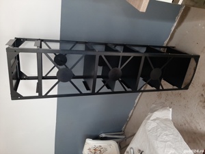 Raft metalic negru foarte rezistent pentru magazin s-au depozitare diverse - imagine 3