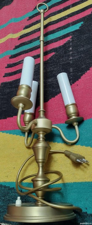 vând 2 veioze din bronz,fabricate în Italia,200 Ron buc  - imagine 4