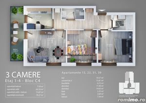 Metalurgiei - Grand Arena Mall - 3 camere - 94900 euro - Filmare reala - imagine 2