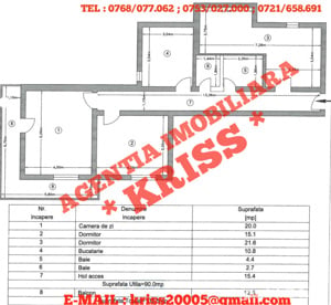 Apartament 3 Camere TRIVALE Bloc Nou 2020 Etaj 3 Confort 1 Decomandat 102 Mp Mobilat Și Utilat Liber - imagine 12