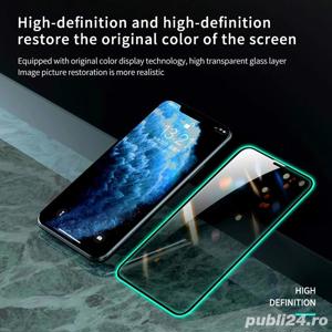 Folie de sticlă călită luminoasă fosforescentra pe margine pentru Samsung Galaxy A20  - imagine 2