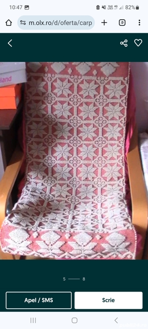 Covor tesut traditional nou stergare - imagine 3