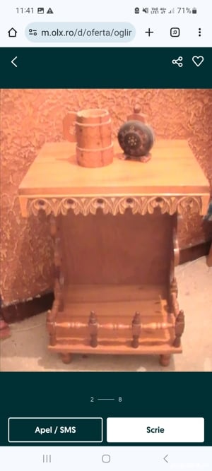 Oglinda cu rama lemn stil baroc - imagine 3