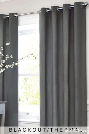 Draperii Intunecate protechtie Solara next blackout thermal eyelet curtains - imagine 3