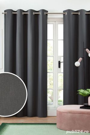 Draperii Intunecate protechtie Solara next blackout thermal eyelet curtains - imagine 4
