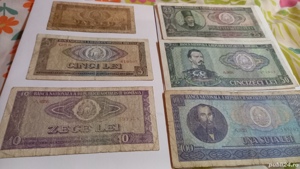 Se vand 6 bancnote romanesti vechi,an 1966,stare buna 