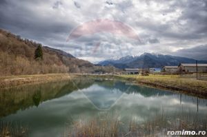 Teren intravilan cu panorama la muntii Bucegi, și acces la lac! - imagine 2