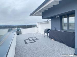 Penthouse de închiriat 3 camere, terasa 110mp, jacuzzi | Nord - imagine 16