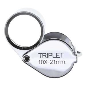 Lupa bijutier, electronist 10x 21mm Triplet Jeweler's Loupe - lupa profesionala