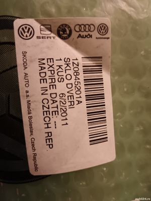 Vând Urgent - Geam fata stânga Skoda Octavia II  - imagine 3