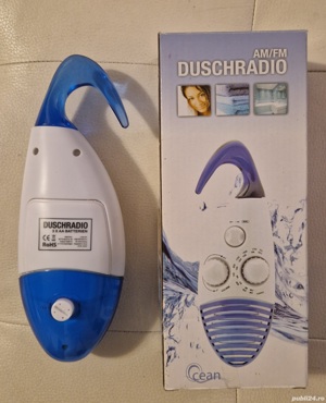 Radio pentru dus (rezistent la stropi de apa) AM FM provenienta Germania, nou! - imagine 2