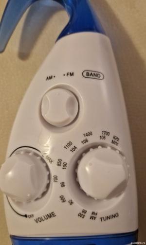Radio pentru dus (rezistent la stropi de apa) AM FM provenienta Germania, nou! - imagine 3
