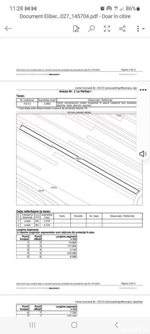 Teren de vanzare Apahida.