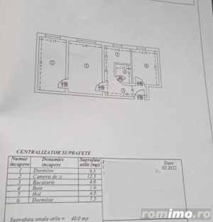 NORD -  3 camere cf3 etaj 1/4 la 37900 euro - imagine 6