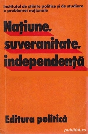 Natiune, suveranitate, independenta