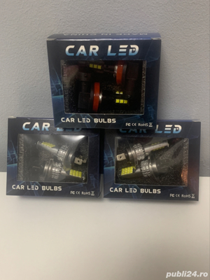 Set 2 becuri auto LED H7, H1, H11, 8000LM, 6000K, 90W - imagine 10