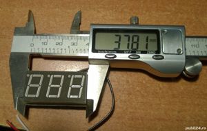 Voltmetru digital 0-30V DC, cu 3 fire, tip Panou LED Albastru blue inclusiv auto 12v 24V - imagine 6