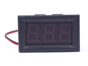 Voltmetru digital 0-30V DC, cu 3 fire, tip Panou LED Albastru blue inclusiv auto 12v 24V - imagine 5