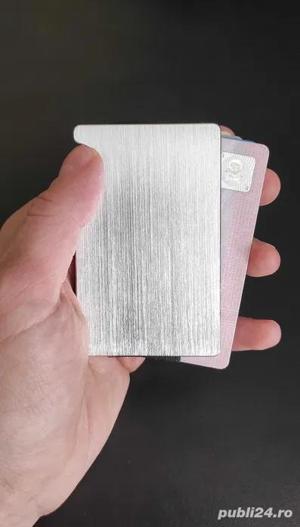 Portcard   portofel minimalist din aluminiu cu protectie RFID - imagine 3