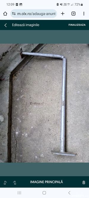 Consola, bara suport fier gros 