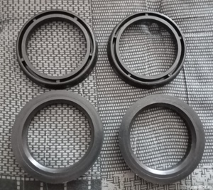 Set 4 inele negre pt centrare janta 73.1 / 56.1 si 73,1 / 64,1 - imagine 3