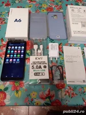 Telefon SAMSUNG GALAXY A6,ca NOU,ambalaj original,incarcator,Husa SILICON,ghid in romana,VIETNAM,LUX - imagine 2