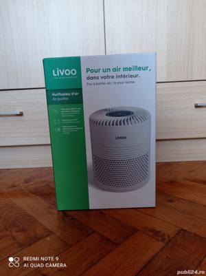Purificator de aer Livoo DOM441, 3 niveluri de filtrare Nou Sigilat