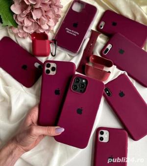 Husa Apple iPhone 15 6.1 Silicon Liquid Dark Rose - imagine 2