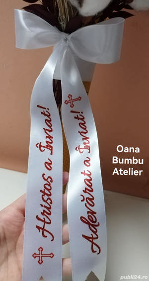 Panglica text lumanari Inviere Paste  - imagine 5