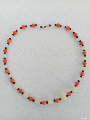 Colier padaraceu, opal si granate