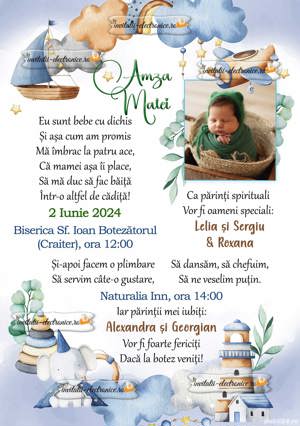 Invitatii electronice la botez - imagine 3