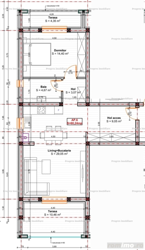 Ap. 2 camere openspace mobilat - 60 mp - 94.000 euro - imagine 10