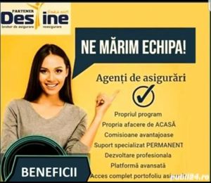 Caut colaboratori pentru domeniul asigurarilor destine broker - imagine 2