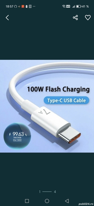 Cablu USB typ C  - imagine 2