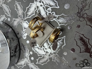 Verighete placate cu aur - imagine 2