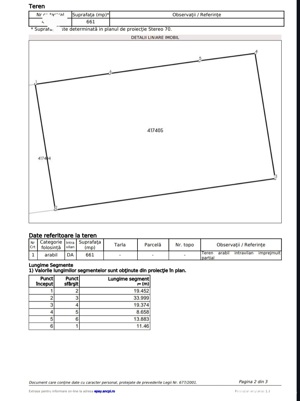 Vand in Izvin teren pentru case insiruite,triplex,F.s 34 ML - imagine 4